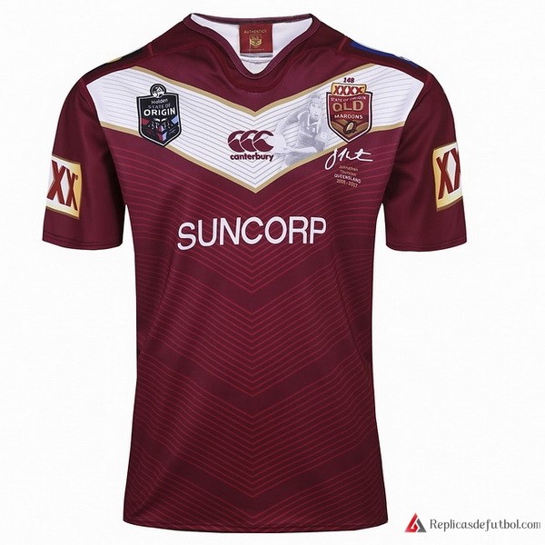 Thurston Camiseta QLD Maroons 2017-2018 Rojo Rugby